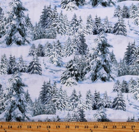 Winter Tree Fabric 